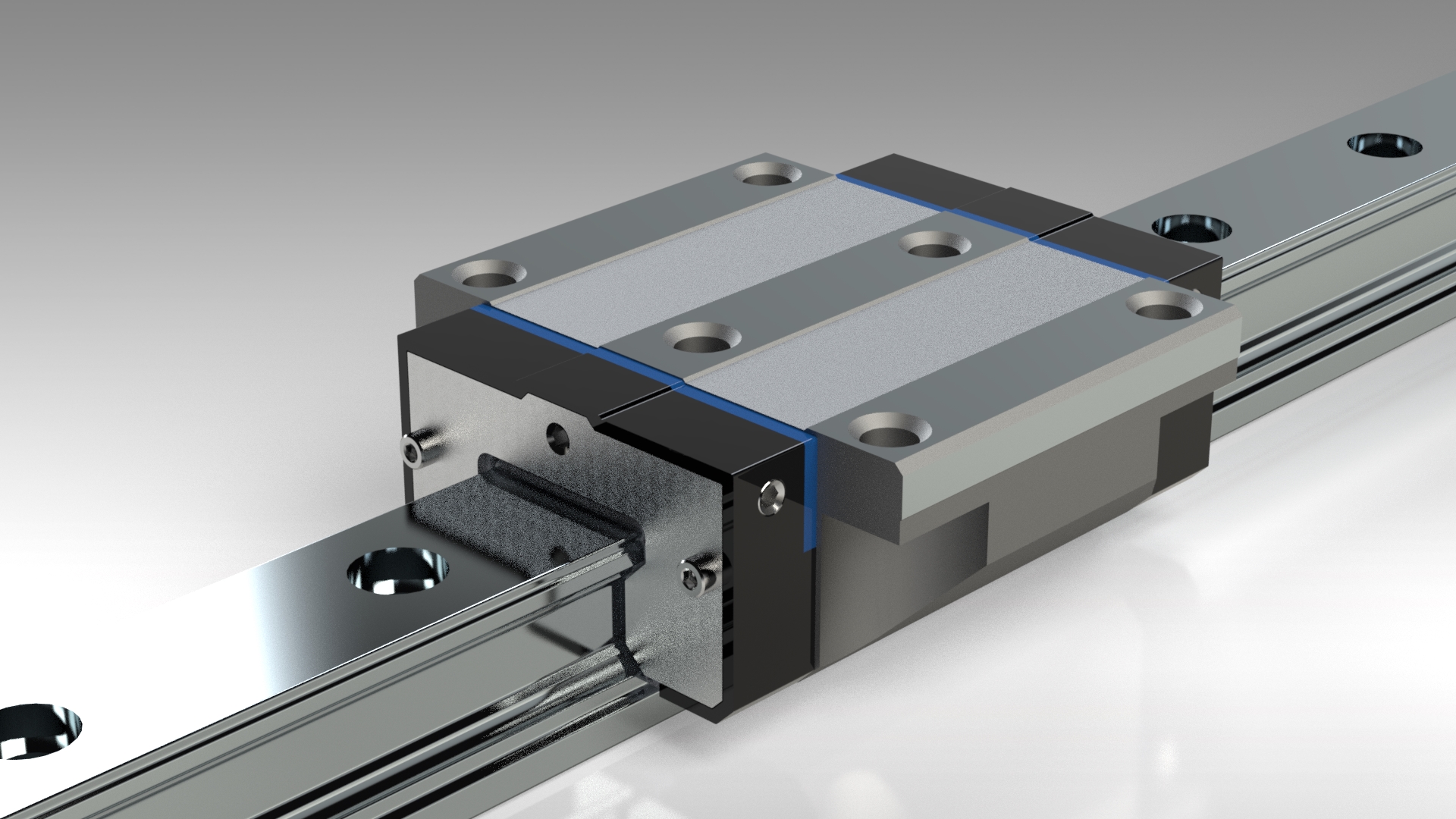 Flanged ball carriage, normal length, standard height, size 35 V110.35