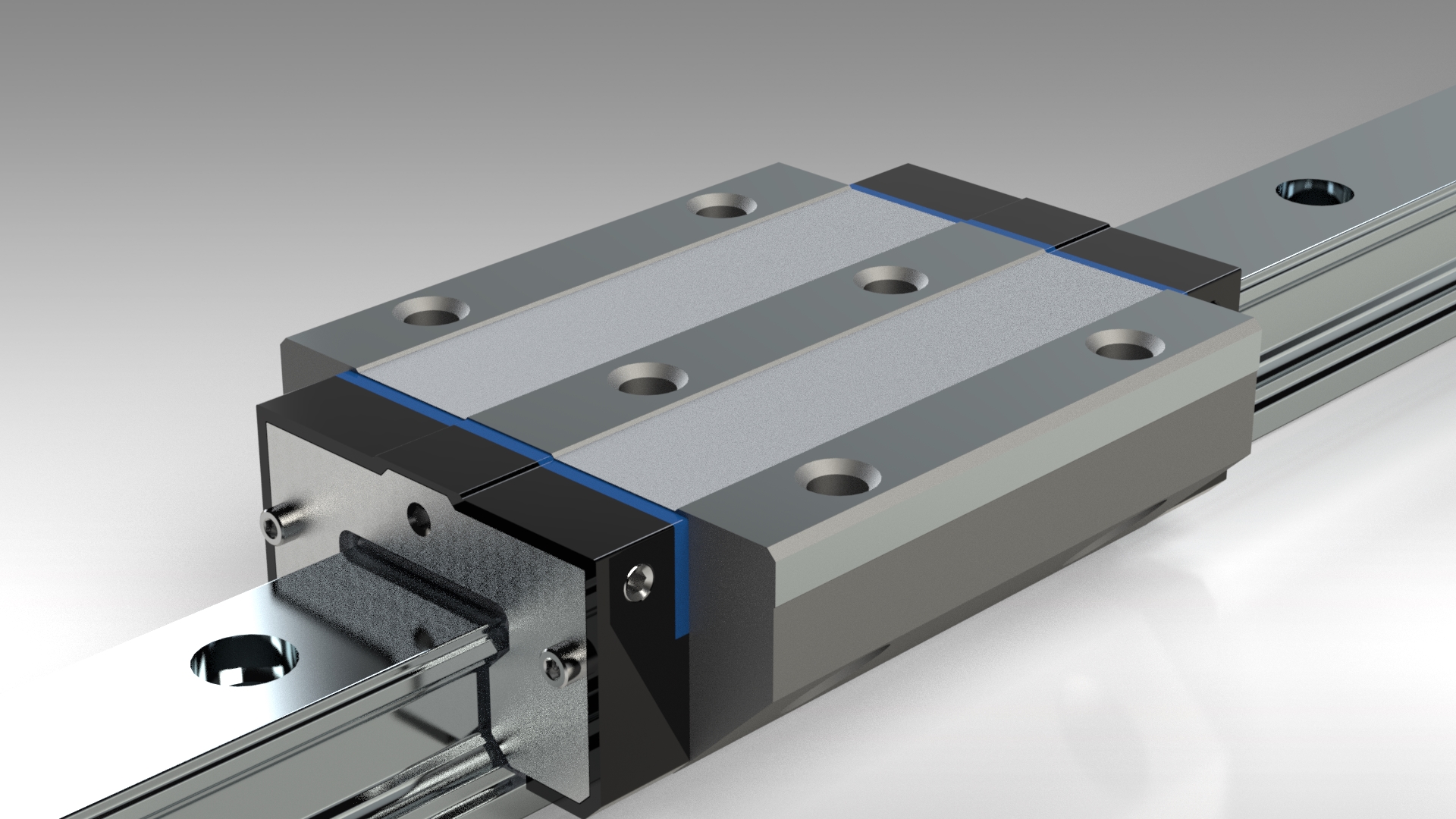Long flange ball carriage, standard height, size 25 V111.25