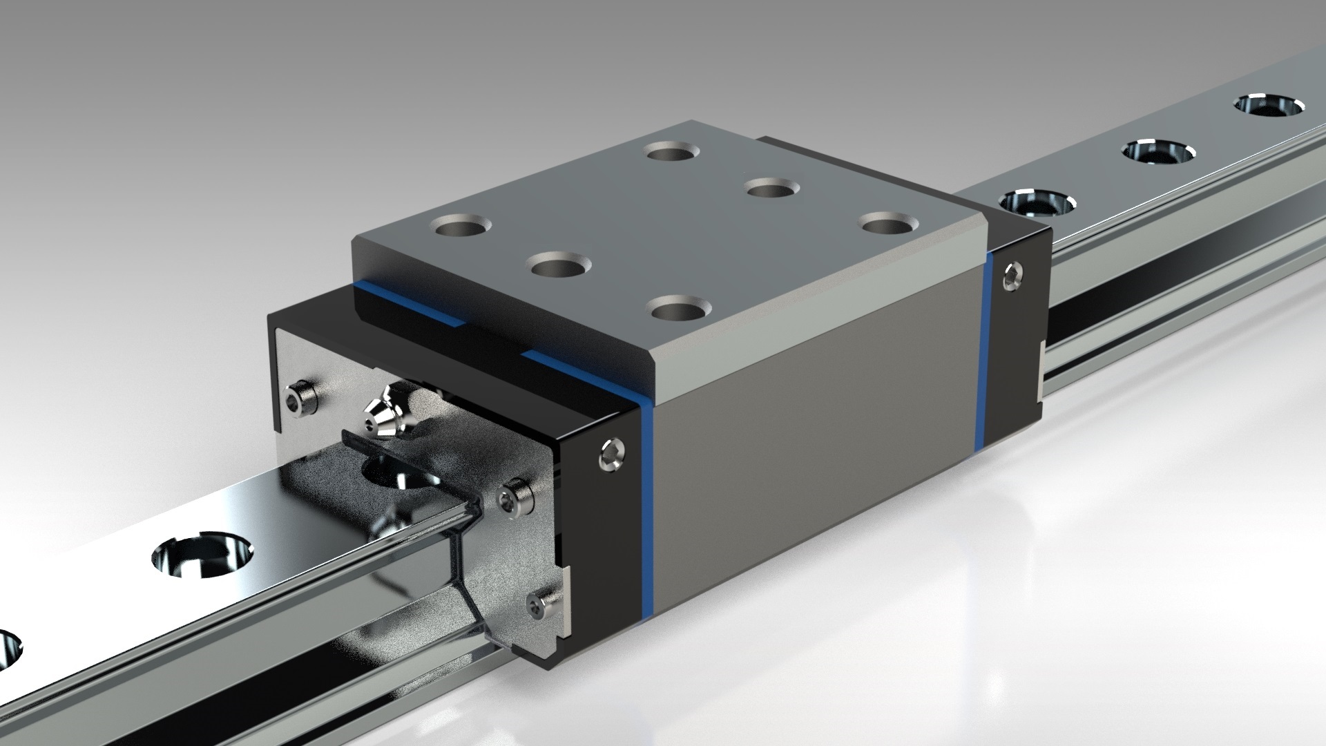 Narrow roller carriage, normal length, high, size 35 V240.35