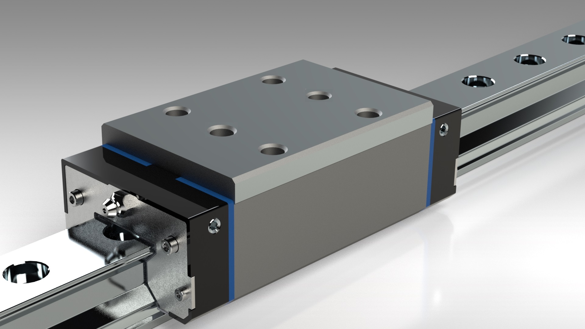 Narrow, long, high roller carriage, size 45 V241.45